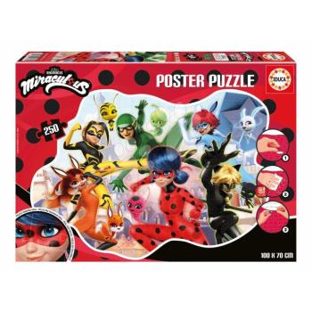 Puzzle poszter Miraculous Ladybug Educa 250 darabos és 8 évtől kép