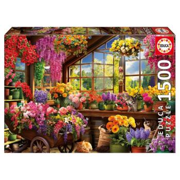 Puzzle Potting Shed Educa 1500 darabos és Fix ragasztó kép