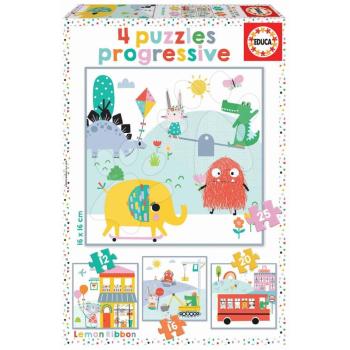 Puzzle progressive Lemon Ribbon Educa 12-16-20-25 darabos kép