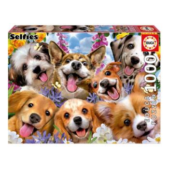 Puzzle Puppies Selfie Educa 1000 darabos és Fix ragasztó kép