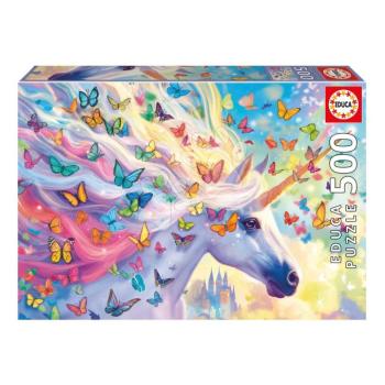 Puzzle Rainbow Unicorn Educa 500 darabos éa Fix ragasztó kép