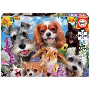 Puzzle Selfie Pet Parade Educa 200 darabos kép