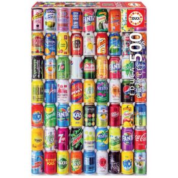 Puzzle Soft Cans Educa 500 darabos és Fix puzzle ragasztó 11 évtől kép