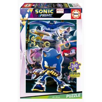 Puzzle Sonic Prime Educa 300 darabos világító 8 évtől kép