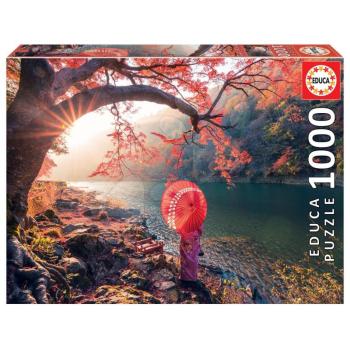 Puzzle Sunrise in Katsura River Japan Educa 1000 darabos és Fix puzzle ragasztó 11 évtől kép