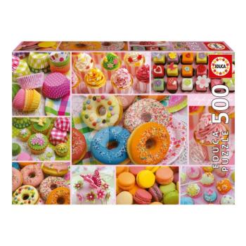 Puzzle Sweet Party Collage Educa 500 darabos és Fix ragasztó kép