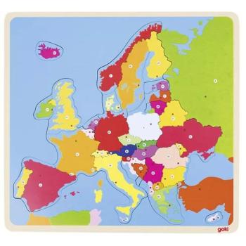 Puzzle táblán - Európa kép