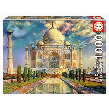 Puzzle Taj Mahal Educa 1000 darabos és Fix ragasztó kép