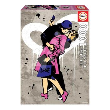 Puzzle The Kiss TV Boy Educa 1000 darabos és Fix ragasztó kép