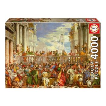 Puzzle The Wedding At Cana Paolo Veronese Educa 4000 darabos és Fix ragasztó kép