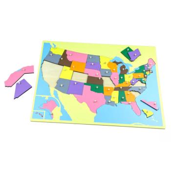 Puzzle - USA térkép - keret nélkül