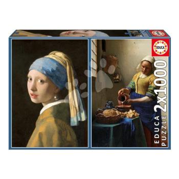 Puzzle Vermeer Educa 2x1000 darabos és Fix ragasztó kép
