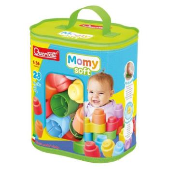 Quercetti Momy Soft Bag - puha kockák - 28 db kép