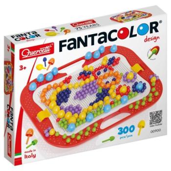 Quercetti Mozaika Fantacolor Design - 300 db, 3 méretű csipesz keverék kép
