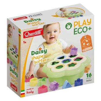 Quercetti PlayEco - Daisy Shape Sorter - Első formabedobó - 16 db kép