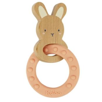 Kaloo Szilikon rágóka Nyuszi Home kép