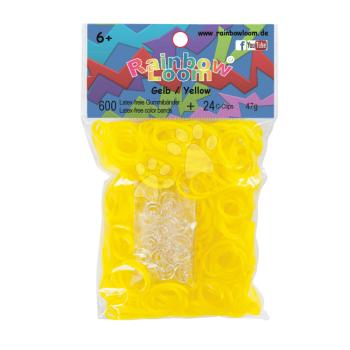 Rainbow Loom áttetsző gumik 22031 sárga kép