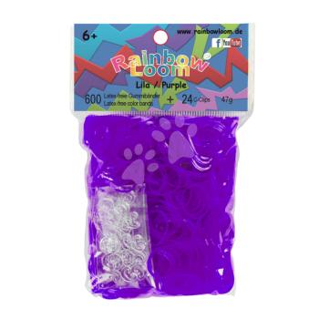 Rainbow Loom áttetsző gumik 22062 lila kép