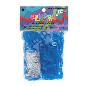 Rainbow Loom gyerek áttetsző gumik 22093 világoskék kép