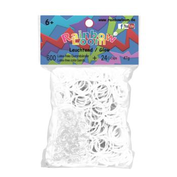 Rainbow Loom gyerek foszforeszkáló gumik 22123 fehér kép