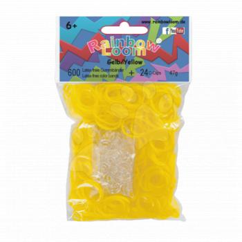 Rainbow Loom gyerek gumik 20587 sárga kép