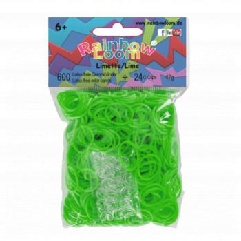 Rainbow Loom gyerek gumik 20600 áttetsző világoszöld kép