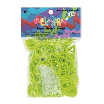 Rainbow Loom neón eredeti gumik 22109 világoszöld kép