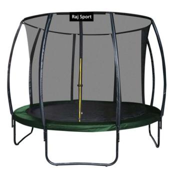 Raj Sport trambulin 10FT - 305cm belső hálóval + létra - sötétzöld kép
