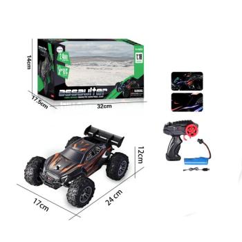 RC távirányítós terepjáró autó 1:18 LED fénnyel 2,4 GHz narancssárga kép