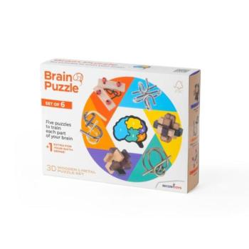 RECENTTOYS Brain Puzzle - 6 darabos készlet kép