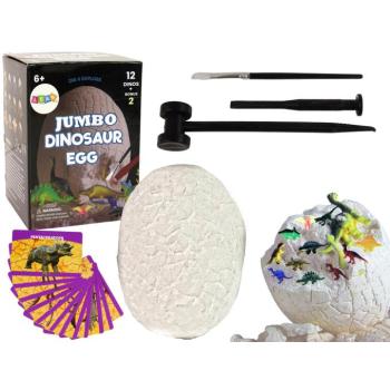 Régészeti készlet - Óriás ásatási tojás 12 dinoszaurusz figurával kép