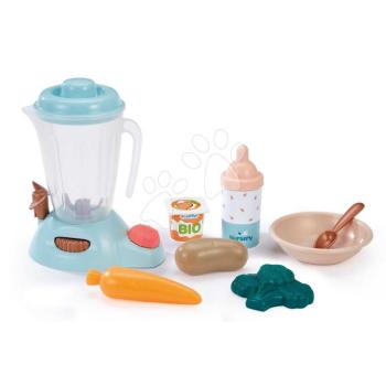 Reggeliző készlet mixerrel kofferben Nursery Écoiffier cumisüveggel és élelmiszerekkel 8 kiegészítővel 18 hó-tól kép
