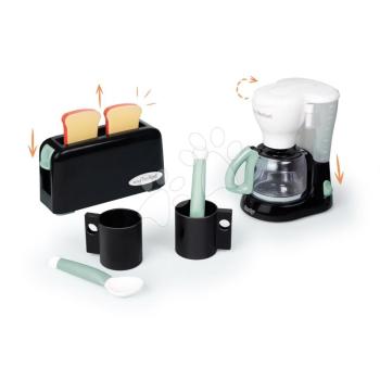 Reggeliző szett kenyérpirítóval Tefal Breakfast Set Smoby kávéfőzővel csészékkel és kiskanalakkal kép