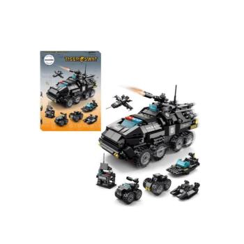 Rendőrségi autó építőkészlet SWAT Tiger 6 az 1-ben 371 darabos MT1132 kép