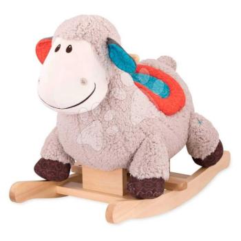 Ringató bárányka Rodeo Rocker Loopsy B-Toys plüssből és fa alapból barna 18 hó-tól kép
