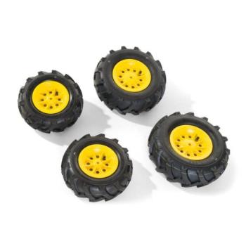 Rollytoys Felfújható gumik traktorokhoz Farmtrac, Junior - sárga kép