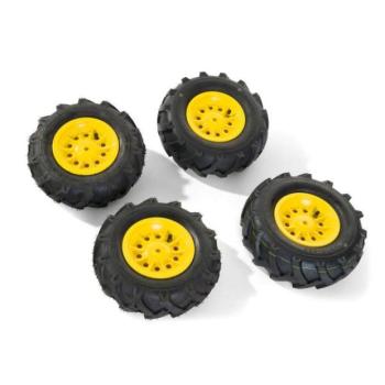 Rollytoys Felfújható gumik traktorokhoz Farmtrac Premium - sárga kép