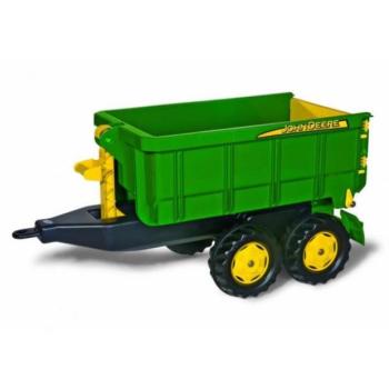 Rollytoys John Deere traktor pótkocsi zöld kép