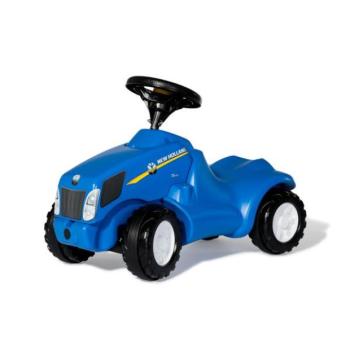 Rollytoys New Holland kék traktor lábbal hajtós jármű kép