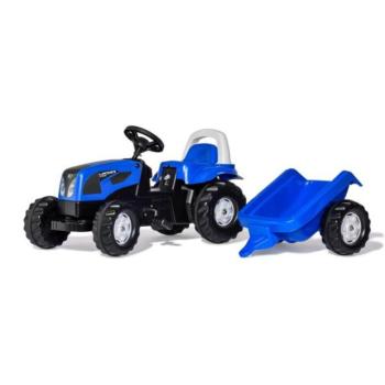Rollytoys Rolly Kid Landini pedál traktor kék, sífelvonóval kép