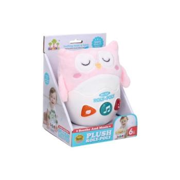 Roly-poly plüss bagoly effektekkel 17cm kép