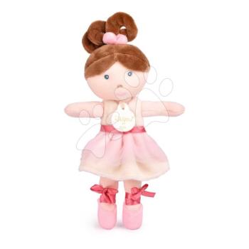 Rongybaba balerina My Ballerina Doll White Jolijou 20 cm rózsaszín szoknyában puha textilből 12 hó-tól kép