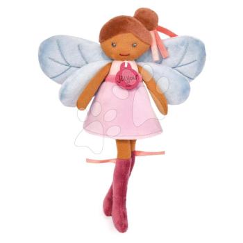 Rongybaba tündér Tara Forest Fairies Jolijou 25 cm lila ruhácskában kék szárnyakkal puha textilanyagból 5 évtől kép