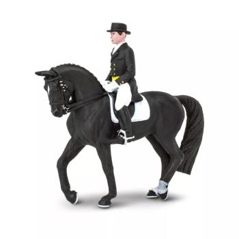 Safari Ltd. Figura - Holstein ló lovassal kép