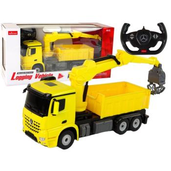 Sárga távirányítós Mercedes Rastar R/C Grab Truck kép