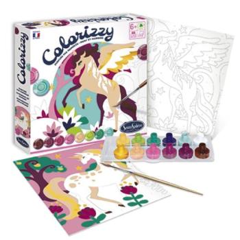SENTOSPHERE COLORIZZY Számok szerinti festés Egyszarvúak kép