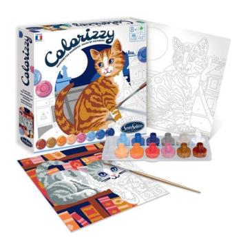 SENTOSPHERE COLORIZZY Számok szerinti festés Macskák kép