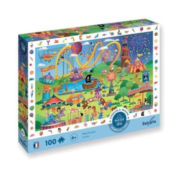 SENTOSPHERE Gyermek puzzle Keresd és találd Vidámpark 100 darabos