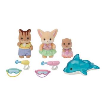 Sylvanian Families 3 barát az óvodából a medencében kép