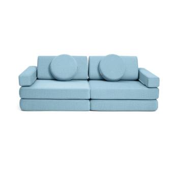 SHAPPY PLAY mini gyermek összecsukható habszivacs kanapé Szín: Sky Blue kép